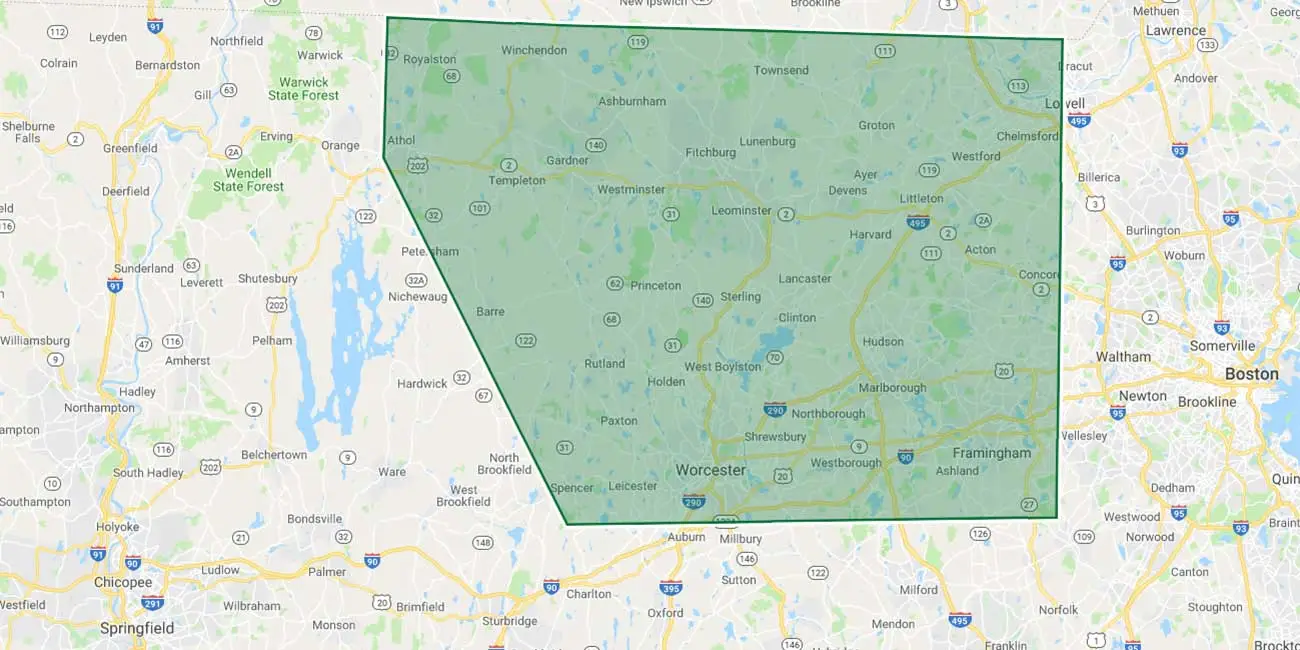 A large residential estate located in Concord that we recently mowed as part of our full-service lawn maintenance package.